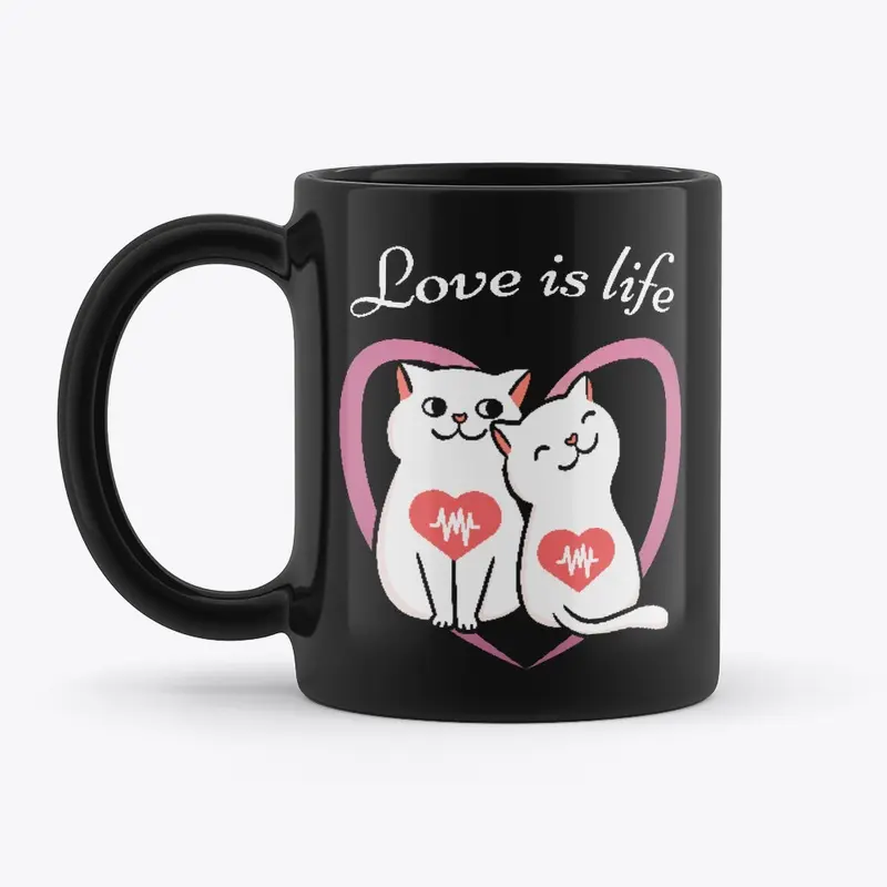 Love is life 2 - white