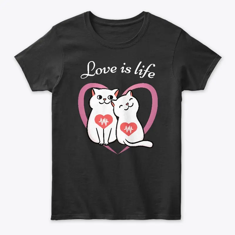 Love is life 2 - white