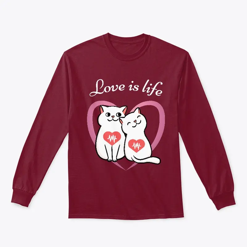 Love is life 2 - white